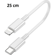 Lightning To USB Type C 20W Hızlı Şarj Iphone Data Kablosu 0.25M