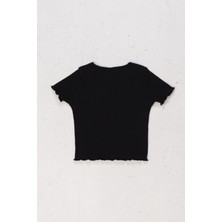 Dmb Kids Dmb Kirazlı Kız Tişört - Siyah