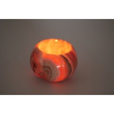 Pergamon Onyx Pembe Onyx Mermer Dekoratif Mumluk Mermer