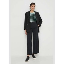 Pepe Jeans Bisiklet Yaka Çizgili Açık Yeşil Kadın T-Shirt PL505845