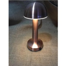 Cata Metal Ct 8430 Dekoratif Lizbon Şarjlı 3 Renk Modlu Dokunmatik Masa Lambası E10 Masa Üstü 20 x 8 Met
