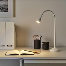 IKEA Navlinge Beyaz Ayaklı LED Masa Çalışma Lambası 4000 lm Su Geçirmez Özellikler ile