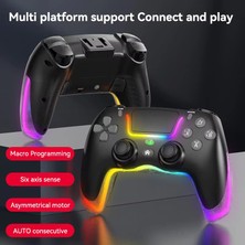 Megamus P07 Kablosuz Oyun Ps4 Ios/android/pc Rgb Bluetooth Konsolu Gamepad