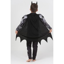 Batman Casual/günlük Çocuk Pelerinli Batman Kostümü - Çocuk Pelerinli Batman Kıyafeti Slim Type1 57 100% P