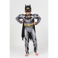 Batman Casual/günlük Çocuk Pelerinli Batman Kostümü - Çocuk Pelerinli Batman Kıyafeti Slim Type1 57 100% P