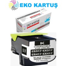 Lexmark CS317-71B50K0 Siyah muadil Toner