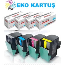 Lexmark CX310/ CX410 / CX510  -80C8SM0 Kırmızı Muadil Toner