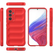 Case 4u Galaxy A54 Kılıf Esnek Tpu Oyuklu Arka Yüzey Tasarımlı Etnik Silikon Kapak Koyu Yeşil