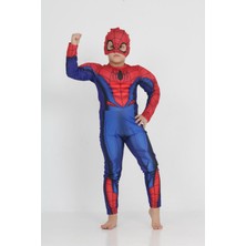 Gadget Gear Kırmızı Spiderman Çocuk Kostümü - Süper Kahraman Kostümü, Halloween ve Parti Kostümü