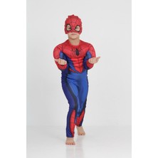 Gadget Gear Kırmızı Spiderman Çocuk Kostümü - Süper Kahraman Kostümü, Halloween ve Parti Kostümü