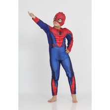 Gadget Gear Kırmızı Spiderman Çocuk Kostümü - Süper Kahraman Kostümü, Halloween ve Parti Kostümü