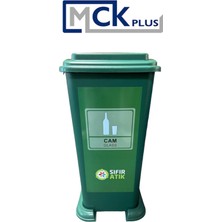 MCK Plus 70 Litre Plastik Lüx Geri Dönüşüm Kutusu Geri Dönüşüm Kovası / Sıfır Atık Kutusu