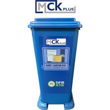 MCK Plus 70 Litre Plastik Lüx Geri Dönüşüm Kutusu Geri Dönüşüm Kovası / Sıfır Atık Kutusu