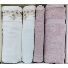 Özdilek Ofelya Bej-Krem Bej Best Set Hamam Takımı