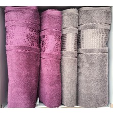 Özdilek Blossom Murdum-Antrasıt Best Set Hamam Takımı