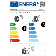 Nokian Tyres Powerproof 1 235/55 R19 105Y Xl Yaz Lastiği (Üretim YILI:2023)