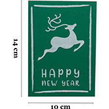 Repro Design 10X14 cm Yılbaşı Temalı 5 Adet Tebrik Kartı Model-5 Happy New Year