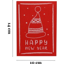 Repro Design 10X14 cm Yılbaşı Temalı 5 Adet Tebrik Kartı Model-6 Happy New Year