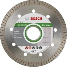 Bosch Best Serisi Seramik Için Extra Temiz Kesim Turbo Segman  Elmas Kesme Diski 115 mm