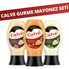 Calve Gurme Mayonezler Sriracha 240g x1 + Trüflü Mayonez 235g x1 + Pesto 235g x1