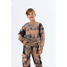 Serbend Kids SGE-1361Bisiklet Yaka Erkek Çocuk Sweatshırt