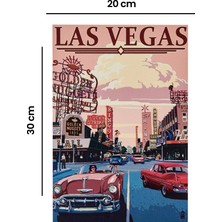 Özverler Las Vegas Mdf Tablo - Renkli - 20X30 cm