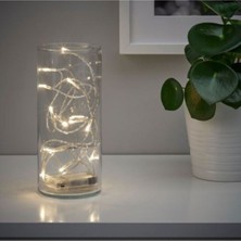 IKEA Kablosuz-Pilli Dekoratif Pilli LED Aydınlatma Zinciri Gümüş 2,1 Metre