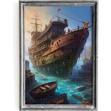 1000 Parça Lost Shıp Puzzle 48 x 68 cm