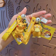 Tzmalloy Pokémon Bebek Anahtarlık Kolye Sevimli Karikatür Pikachu Çift Araba Anahtarlık Kolye (Yurt Dışından)