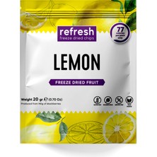 Refresh Chips Freeze Dried Limon - Dondurularak Kurutulmuş Meyve - Freeze Dry Meyve Kurusu 20gr