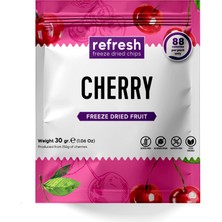 Refresh Chips Freeze Dried Vişne - Dondurularak Kurutulmuş Meyve - Freeze Dry Meyve Kurusu 30gr