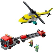 LEGO City Kurtarma Helikopteri Nakliyesi 60343 - 5 Yaş ve Üzeri Çocuklar İçin Oyuncak Yapım Seti (215 Parça)