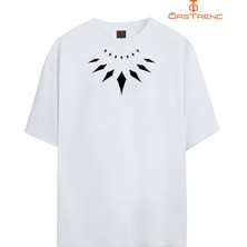 Ors Trend Black Panther Wakanda Forever Baskılı Oversize Tişört