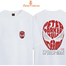 Ors Trend Peter Parker Spiderman Baskılı Oversize Tişört