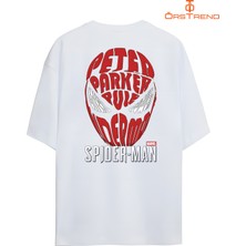 Ors Trend Peter Parker Spiderman Baskılı Oversize Tişört