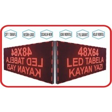Sanec LED Tabela 48X64CM Çift Taraflı Kırmızı Kayan Yazı-Wifi