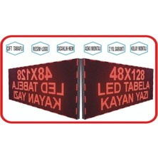 Sanec LED Tabela 48X128CM Çift Taraflı Kırmızı Kayan Yazı-Wifi
