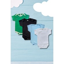 Betül Bebek 4lü Çıtçıtlı Organik Pamuk Bebek Zıbınları