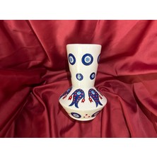 Limoncello Çini Atölyesi Klasik Desenli 20 Cm Çini Vazo