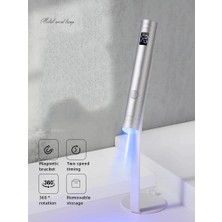 Zigver Mini Uv Led Tırnak Kurutucu Taşınabilir Uv Işık Lambası Jel Oje Için 360 ° Rotasyon Manyetik Tutucu İle Hızlı Kurutma El Lambası