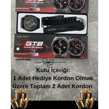 Gt8 Porsche Tasarımı Akıllı Saat Bluetooth Bağlantılı Kablosuz Şarj Kordon Hediyeli 46MM