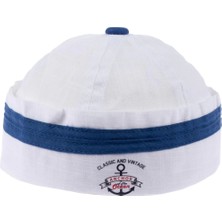Kitti Bebe Erkek Denizci Şapka ( 1-3 Yaş ) Y23131-01 Beyaz