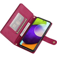 GX Boutique Samsung Galaxy Flip 4g /5g Cüzdan Standı Crossbody Kayışı Için Flip Case (Yurt Dışından)