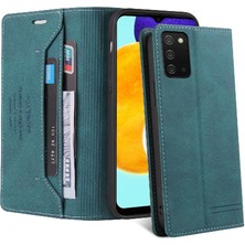 GX Boutique Samsung Galaxy A03S Kickstand Iki Kart Yuvaları Premium Deri Kılıf (Yurt Dışından)