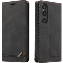 GX Boutique Sony Xperia 1V Premium Deri Iki Kart Yuvaları Premium Deri (Yurt Dışından)