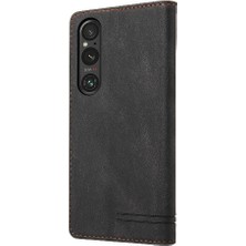 GX Boutique Sony Xperia 1V Premium Deri Iki Kart Yuvaları Premium Deri (Yurt Dışından)