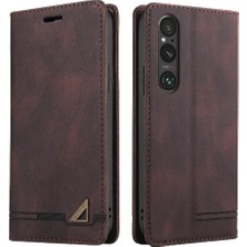 GX Boutique Sony Xperia 1V Premium Deri Iki Kart Yuvaları Premium Deri (Yurt Dışından)