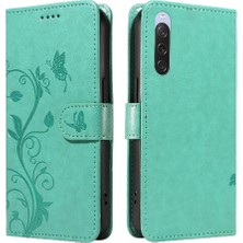 GX Boutique Sony Xperia 10V Cüzdan Telefon Kılıfı Için Kılıf Yüksek Kalite Deri Kabartmalı (Yurt Dışından)