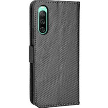 GX Boutique Sony Xperia 10 V Manyetik Cüzdan Kapak Için Kılıf Kickstand Kart Tutucu (Yurt Dışından)