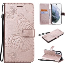 GX Boutique Samsung Galaxy S21 Manyetik Kapak Pu Deri Flip Kickstand Kapak (Yurt Dışından)